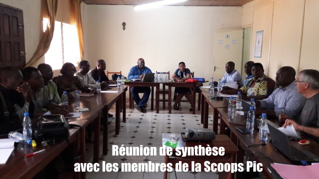reunion de synthese de notre mission avec les membres de la Scoops Pic